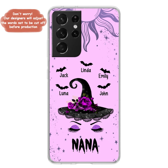 Personalized Mother Witch Phone Case - Upto 5 Kid's - Best Gift For Mother -Grandma,Gigi,Nana,Mama,Gigi