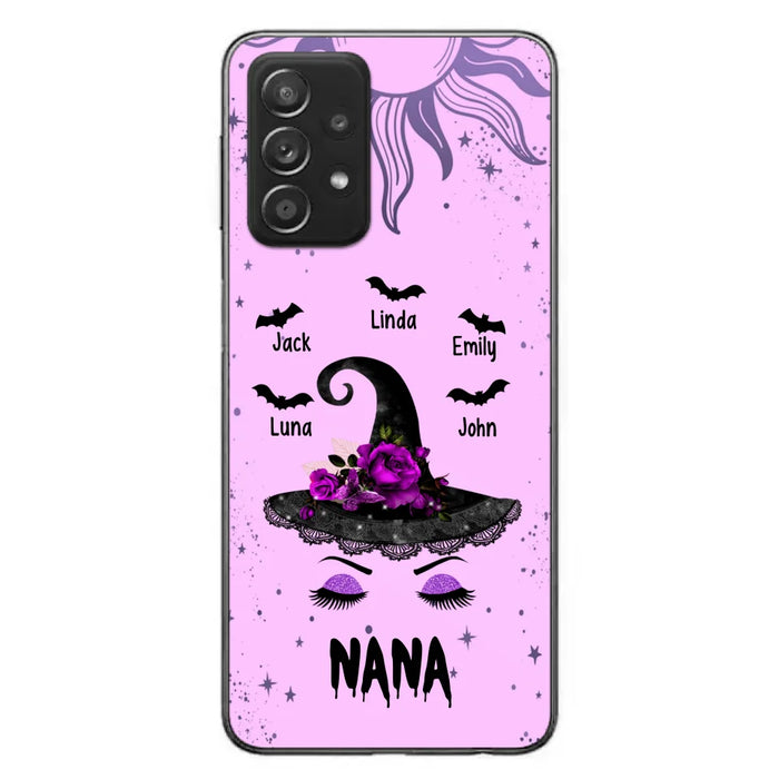 Personalized Mother Witch Phone Case - Upto 5 Kid's - Best Gift For Mother -Grandma,Gigi,Nana,Mama,Gigi