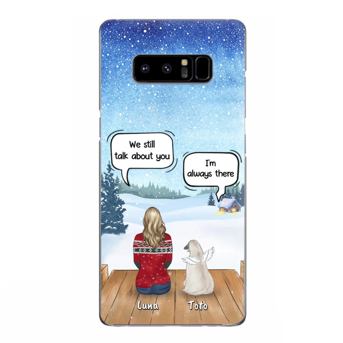 Custom Personalized Dog Horse Phone Case - Man/ Woman With Upto 5 Pets - Case For iPhone And Samsung