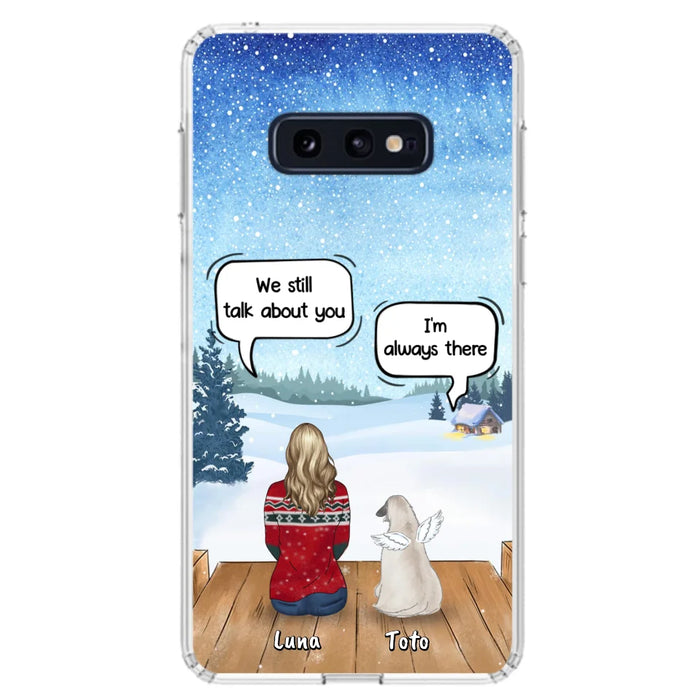 Custom Personalized Dog Horse Phone Case - Man/ Woman With Upto 5 Pets - Case For iPhone And Samsung