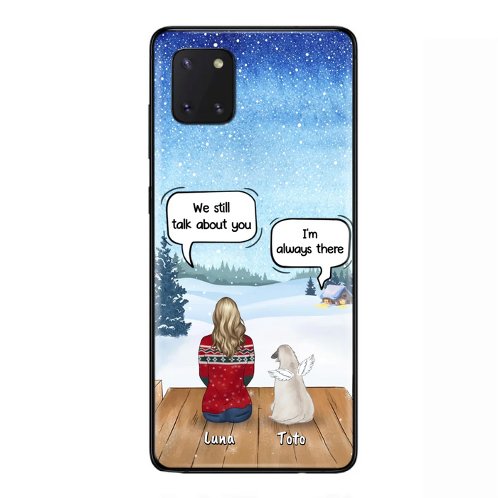 Custom Personalized Dog Horse Phone Case - Man/ Woman With Upto 5 Pets - Case For iPhone And Samsung