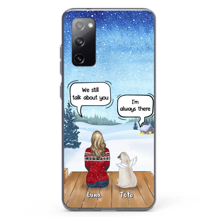 Custom Personalized Dog Horse Phone Case - Man/ Woman With Upto 5 Pets - Case For iPhone And Samsung