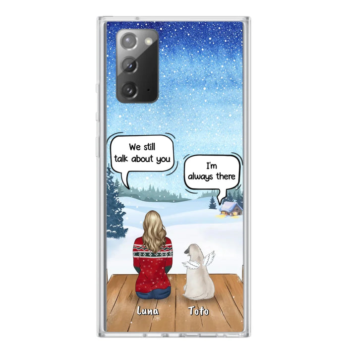 Custom Personalized Dog Horse Phone Case - Man/ Woman With Upto 5 Pets - Case For iPhone And Samsung