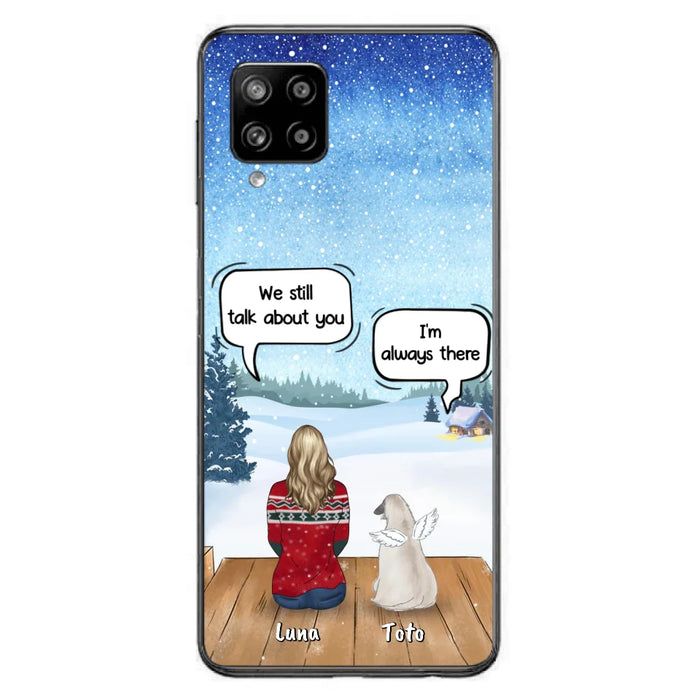 Custom Personalized Dog Horse Phone Case - Man/ Woman With Upto 5 Pets - Case For iPhone And Samsung