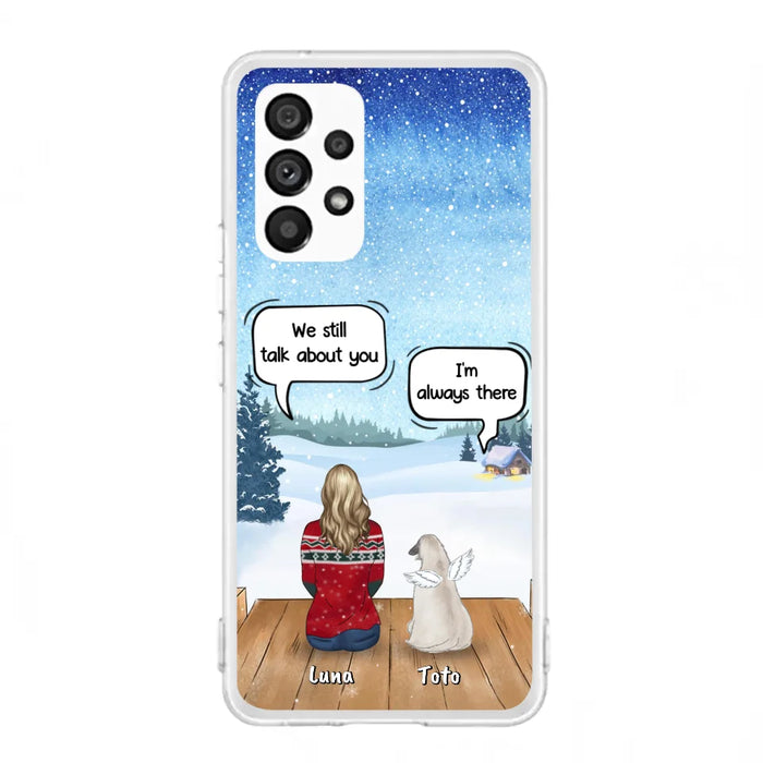 Custom Personalized Dog Horse Phone Case - Man/ Woman With Upto 5 Pets - Case For iPhone And Samsung