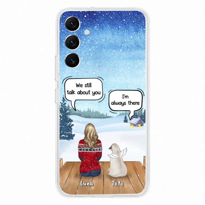 Custom Personalized Dog Horse Phone Case - Man/ Woman With Upto 5 Pets - Case For iPhone And Samsung