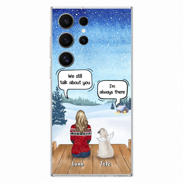 Custom Personalized Dog Horse Phone Case - Man/ Woman With Upto 5 Pets - Case For iPhone And Samsung