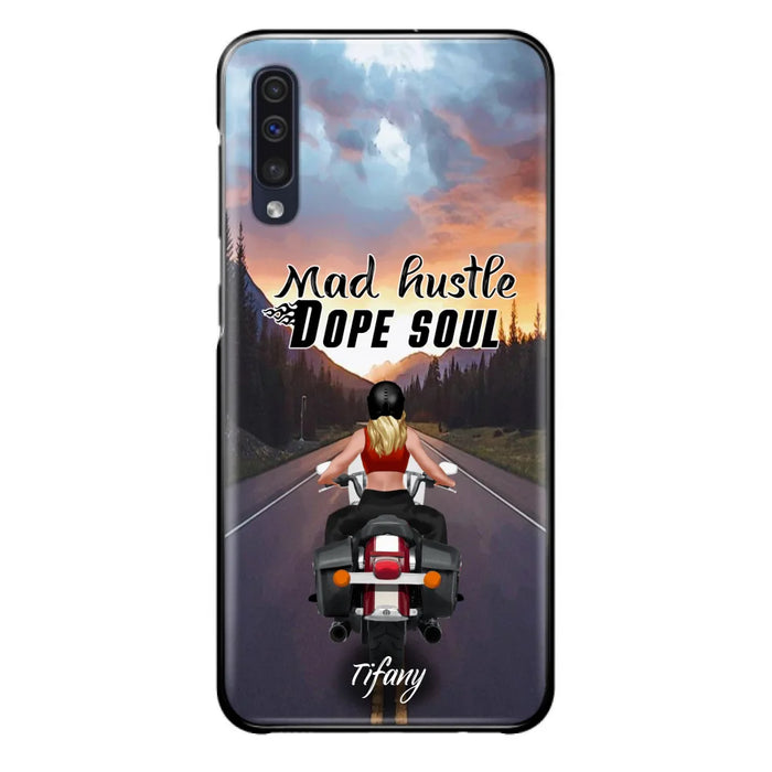 Custom Personalized Motorcycle Girl Phone Case - Best Gift For Bikers - Mad Hustle Dope Soul - Phone Case For iPhone And Samsung - C6O4AR