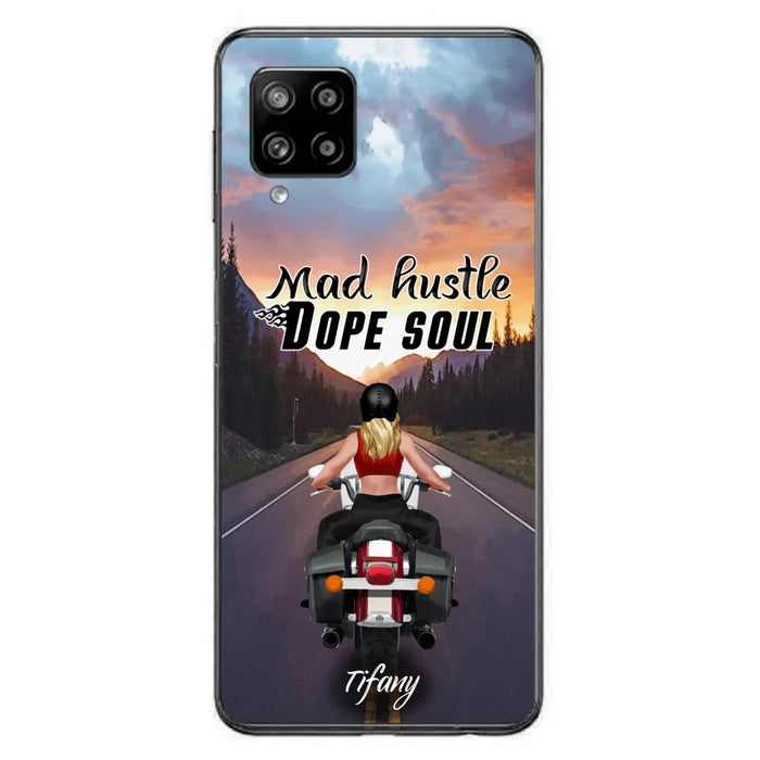 Custom Personalized Motorcycle Girl Phone Case - Best Gift For Bikers - Mad Hustle Dope Soul - Phone Case For iPhone And Samsung - C6O4AR