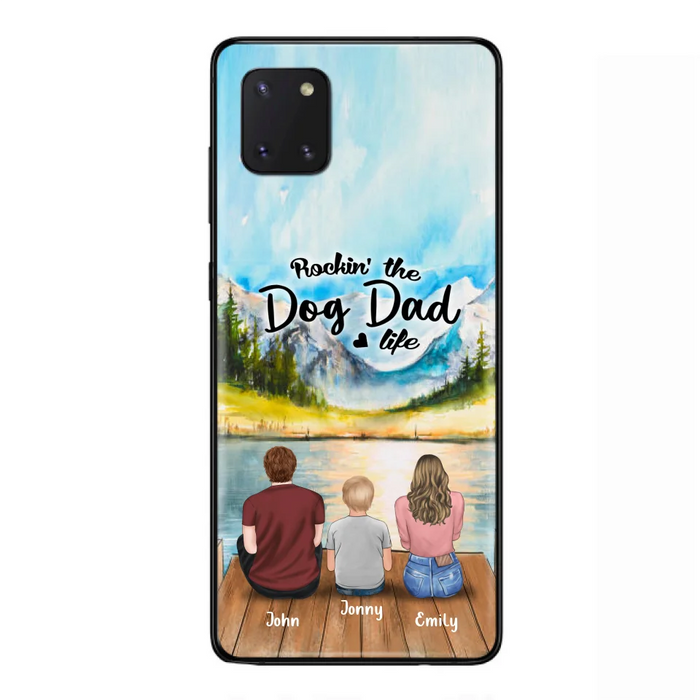 Custom Personalized Parents Pet Phone Case - Parents With 1 Kids And Upto 2 Pets - Case For iPhone And Samsung