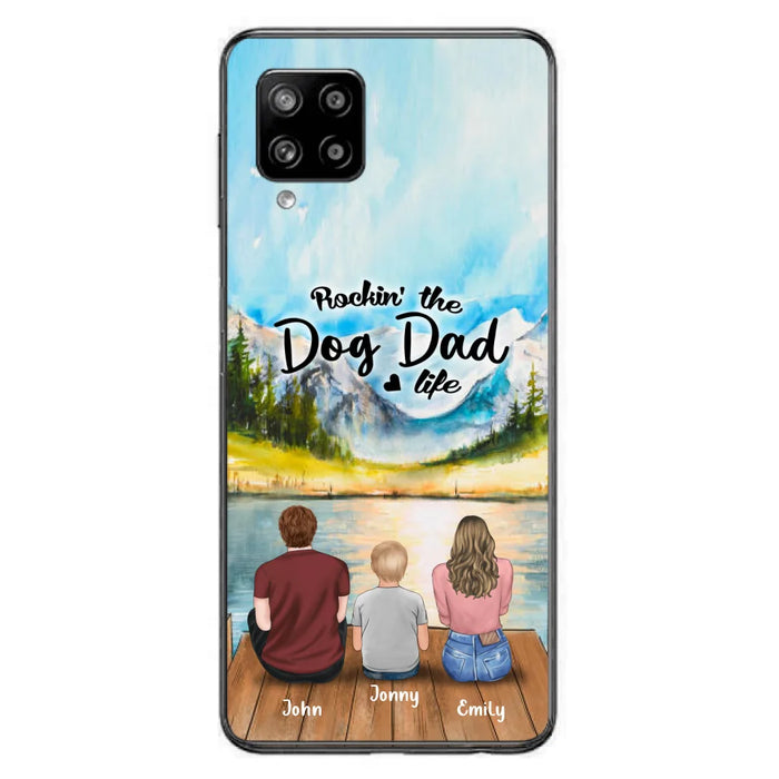 Custom Personalized Parents Pet Phone Case - Parents With 1 Kids And Upto 2 Pets - Case For iPhone And Samsung