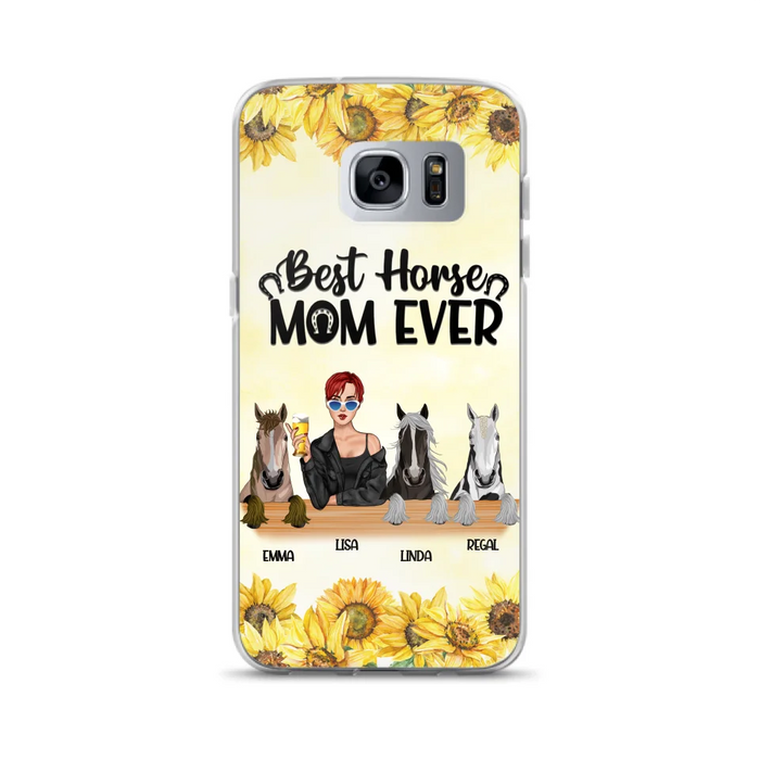 Custom Personalized Horse Mom Phone Case, Gift for Horse Lovers - Life Is Better With Horses