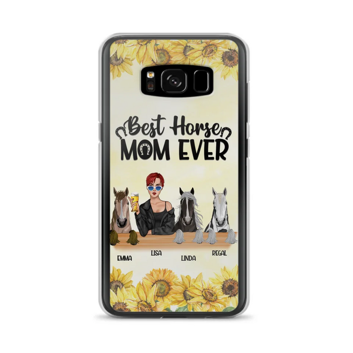 Custom Personalized Horse Mom Phone Case, Gift for Horse Lovers - Life Is Better With Horses