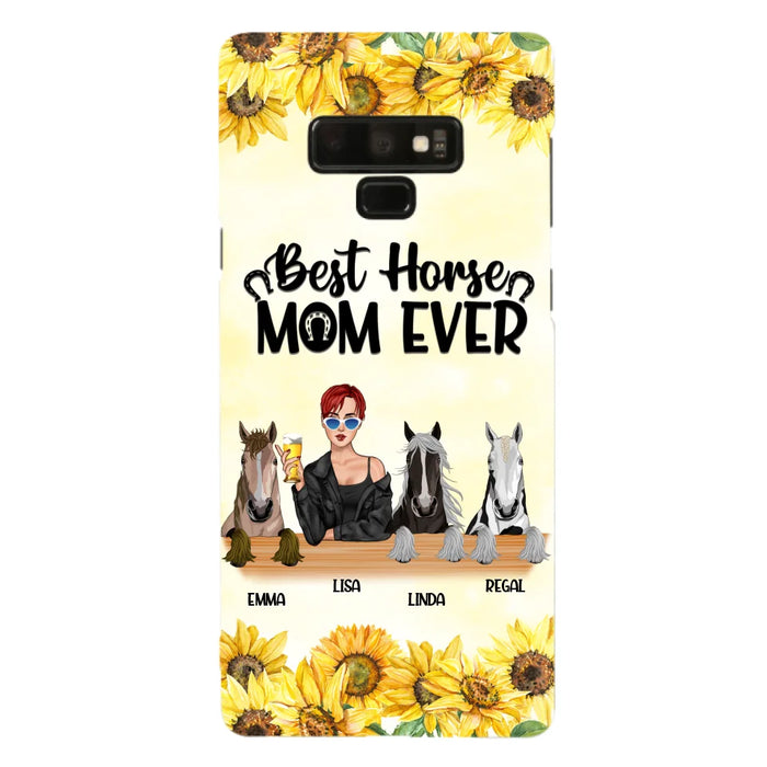 Custom Personalized Horse Mom Phone Case, Gift for Horse Lovers - Life Is Better With Horses