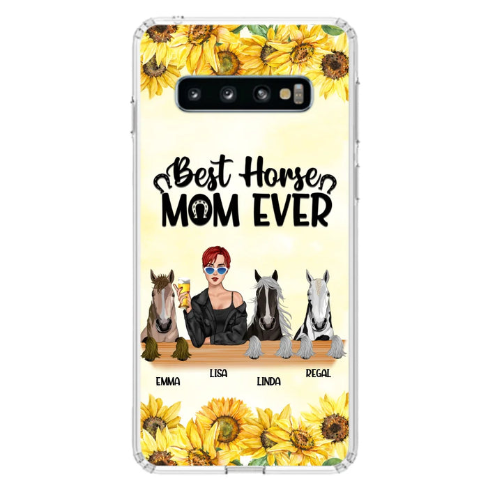 Custom Personalized Horse Mom Phone Case, Gift for Horse Lovers - Life Is Better With Horses