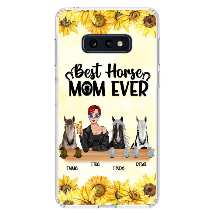 Custom Personalized Horse Mom Phone Case, Gift for Horse Lovers - Life Is Better With Horses