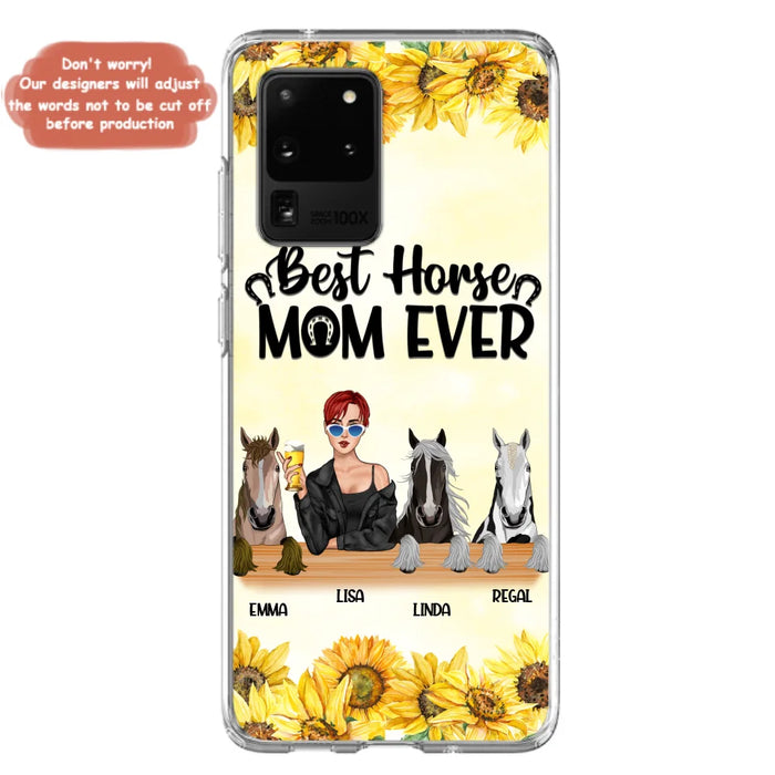 Custom Personalized Horse Mom Phone Case, Gift for Horse Lovers - Life Is Better With Horses