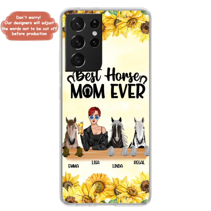 Custom Personalized Horse Mom Phone Case, Gift for Horse Lovers - Life Is Better With Horses