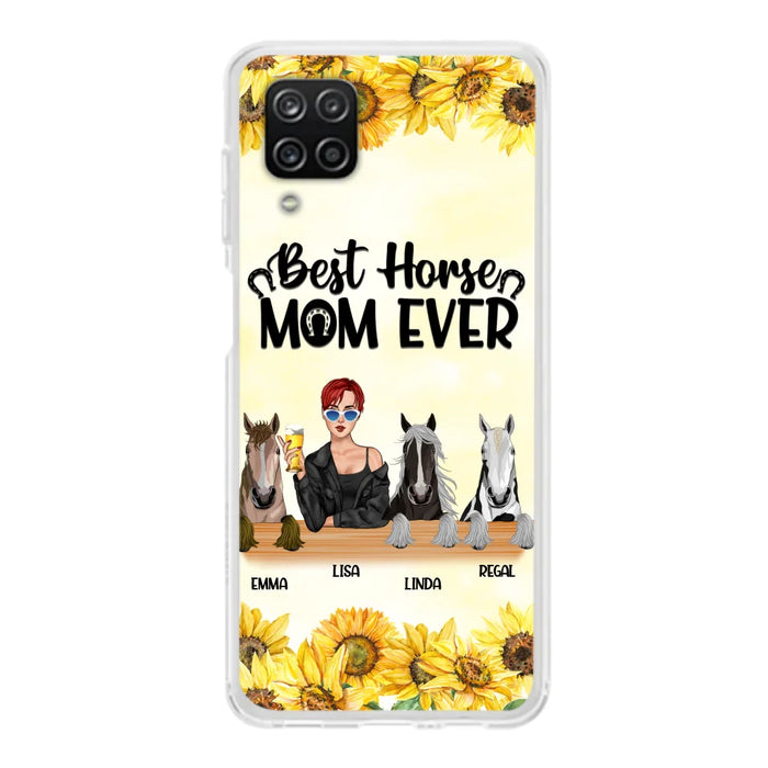 Custom Personalized Horse Mom Phone Case, Gift for Horse Lovers - Life Is Better With Horses