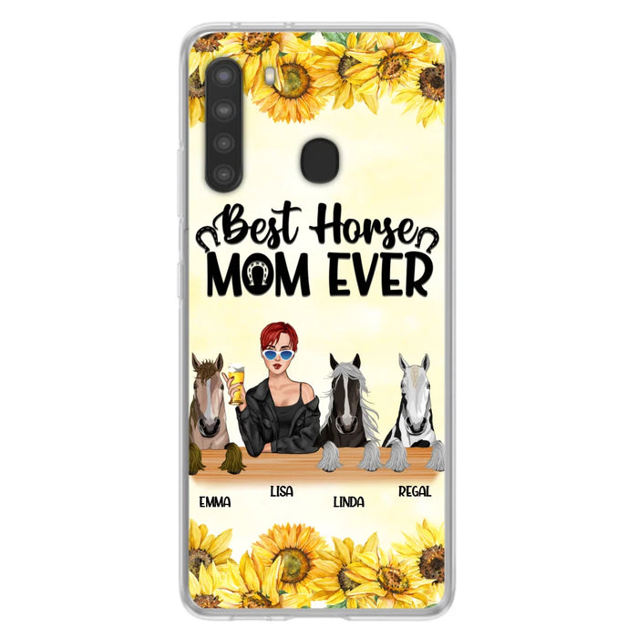 Custom Personalized Horse Mom Phone Case, Gift for Horse Lovers - Life Is Better With Horses