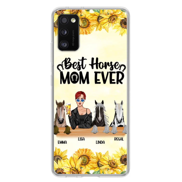 Custom Personalized Horse Mom Phone Case, Gift for Horse Lovers - Life Is Better With Horses