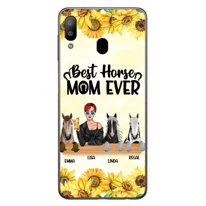 Custom Personalized Horse Mom Phone Case, Gift for Horse Lovers - Life Is Better With Horses