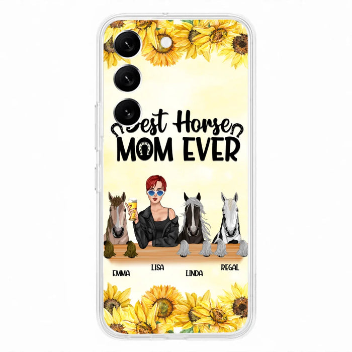 Custom Personalized Horse Mom Phone Case, Gift for Horse Lovers - Life Is Better With Horses