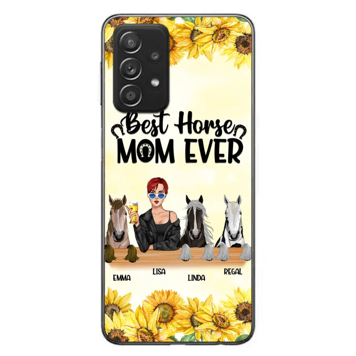 Custom Personalized Horse Mom Phone Case, Gift for Horse Lovers - Life Is Better With Horses