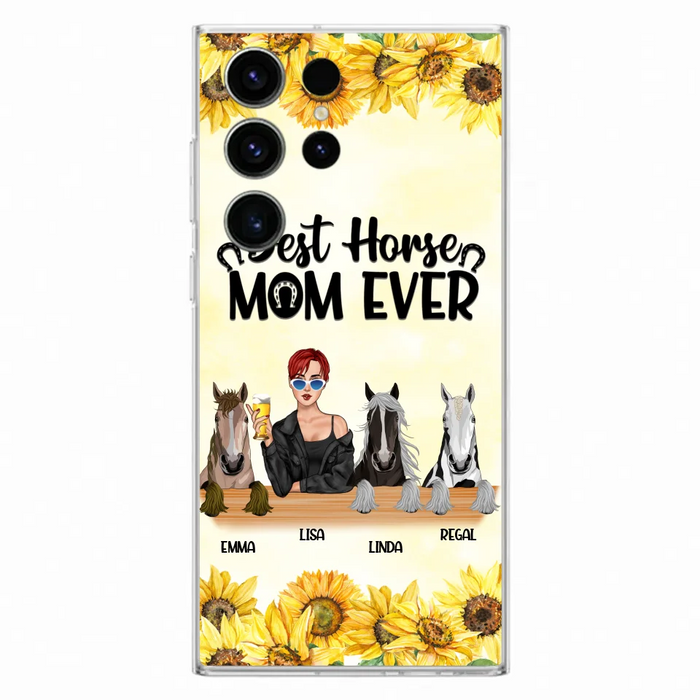 Custom Personalized Horse Mom Phone Case, Gift for Horse Lovers - Life Is Better With Horses