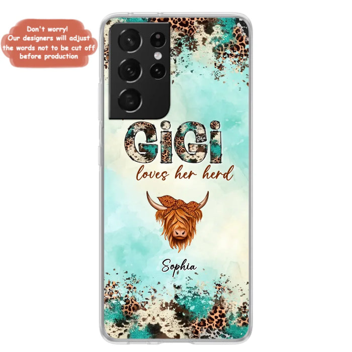 Custom Personalized This Gigi Love Her Herd Phone Case For iPhone/ Samsung - Mother's Day Gift Idea For Mom/ Grandma