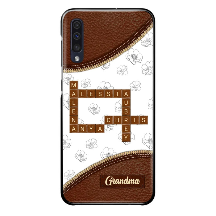 Custom Personalized Grandma Crossword iPhone/ Samsung Case - Gift Idea For Christmas/ Grandma