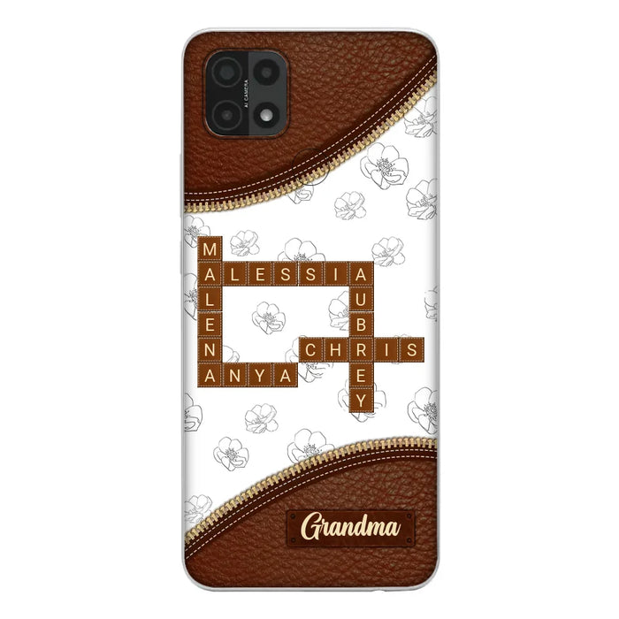 Custom Personalized Grandma Crossword Phone Case For Xiaomi/ Oppo/ Huawei - Gift Idea For Christmas/ Grandma