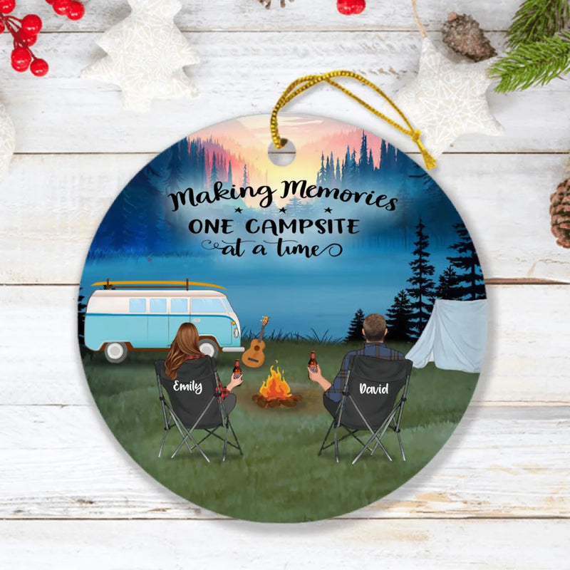 Personalized Camping Ornament - Full Option - Gift For Camping Lovers - The Best Memories Are Made Camping