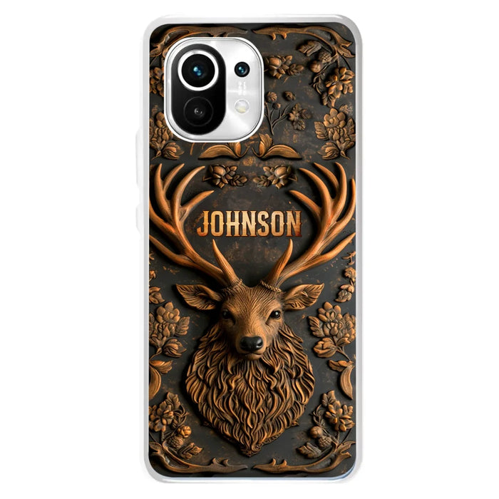 Custom Personalized Deer Hunting 3D Printed Effect  Phone Case - Gift Idea For Hunting Lover - Case For Xiaomi/ Oppo/ Huawei