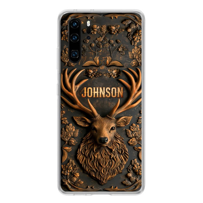 Custom Personalized Deer Hunting 3D Printed Effect  Phone Case - Gift Idea For Hunting Lover - Case For Xiaomi/ Oppo/ Huawei