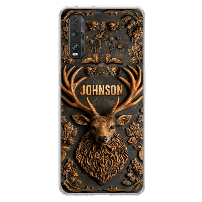 Custom Personalized Deer Hunting 3D Printed Effect  Phone Case - Gift Idea For Hunting Lover - Case For Xiaomi/ Oppo/ Huawei