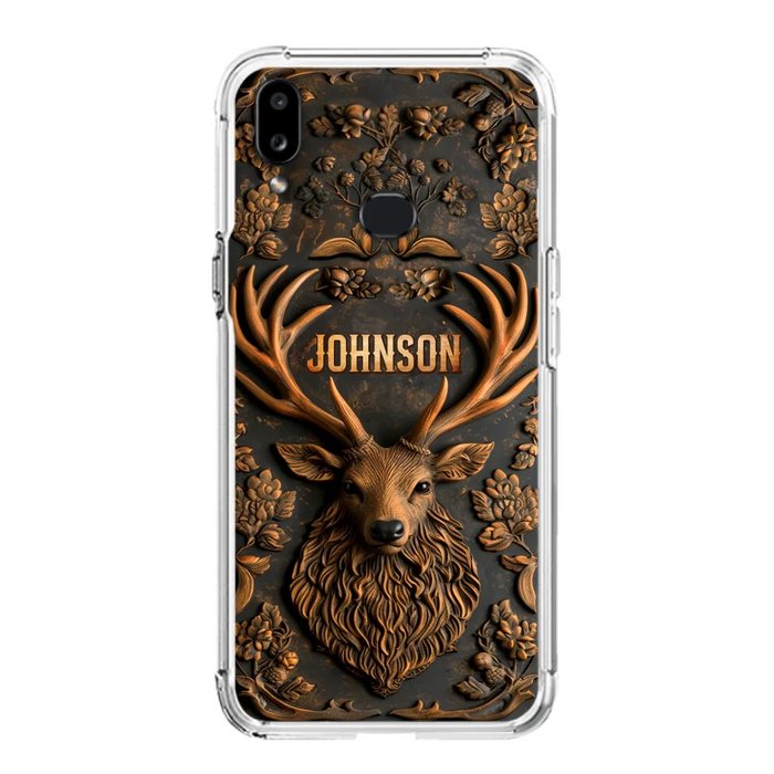 Custom Personalized Deer Hunting 3D Printed Effect Phone Case - Gift Idea For Hunting Lover - Case For iPhone/ Samsung