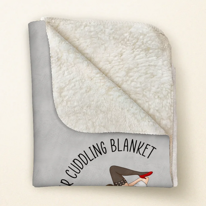 Personalized Couple Fleece Throw/ Quilt Blanket - Gift For Couple - This Is Our Cuddling Blanket