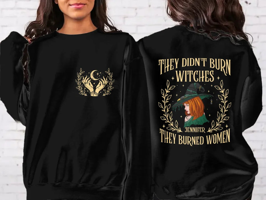 Custom Personalized Witch Feminist AOP Sweater - Gift Idea For Witch/ Girls - They Didn't Burn Witches They Burned Women