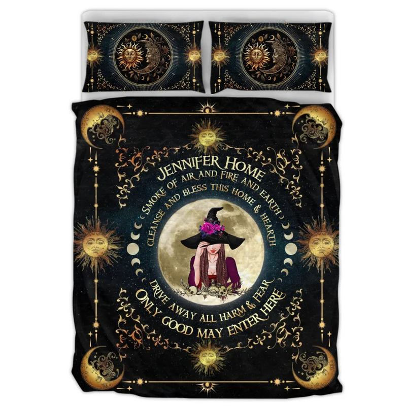 Personalized Witch Quilt Bed Sets - Halloween Gift Idea For Witch Enthusiast