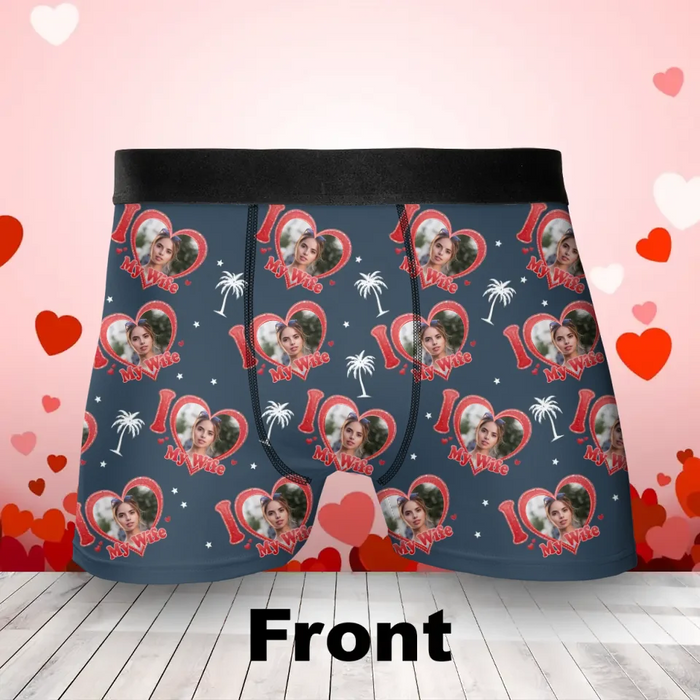 Personalized Funny Men's Boxer Briefs - Upload Photo - Funny Gift Idea For Men, Boyfriend, Husband - My Girlfriend/Wife