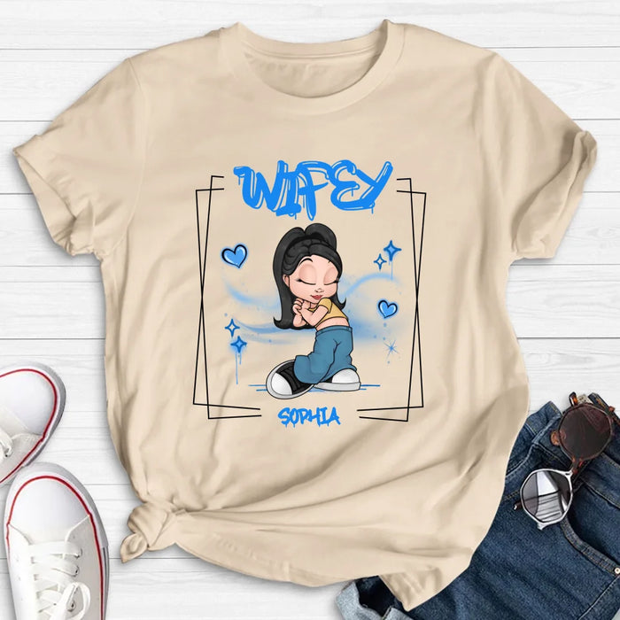 Personalized Hubby Wifey Y2K Couple T-shirt/Long Sleeve/Sweatshirt/Hoodie - Gift Idea For Couple