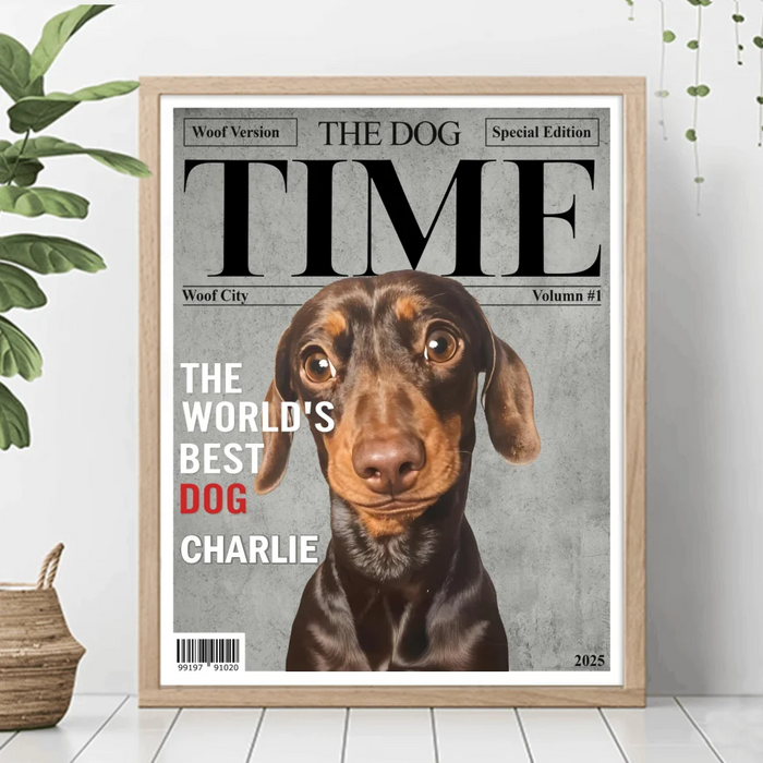 Personalized The Dog Time Unframed Vertical Poster - Upload Photo - Gift Idea For Dog Lover - The World's Best Dog