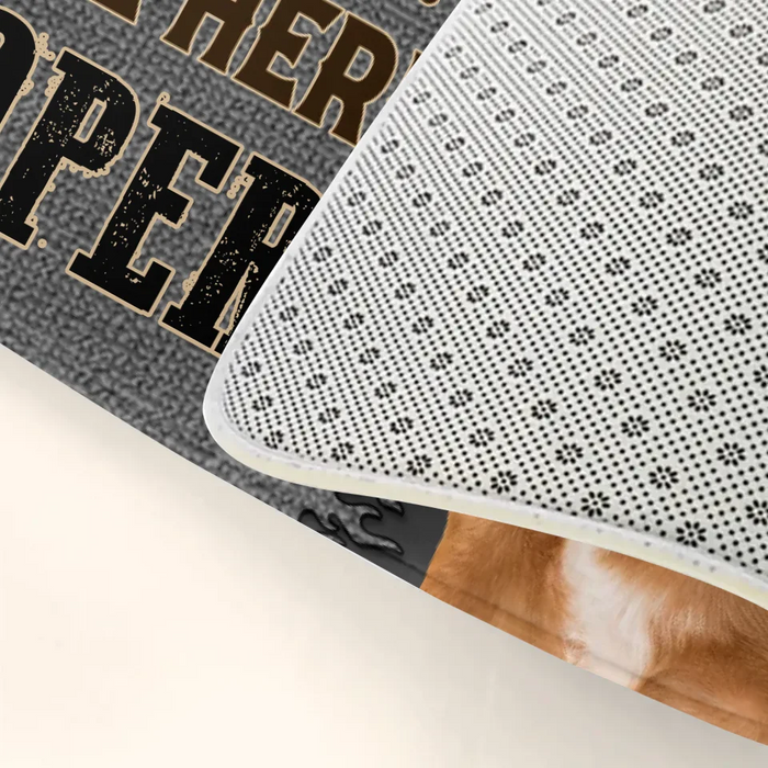 Personalized Dog Doormat - Gift Idea For Dog Lover - No Need To Knock I Know You're Here