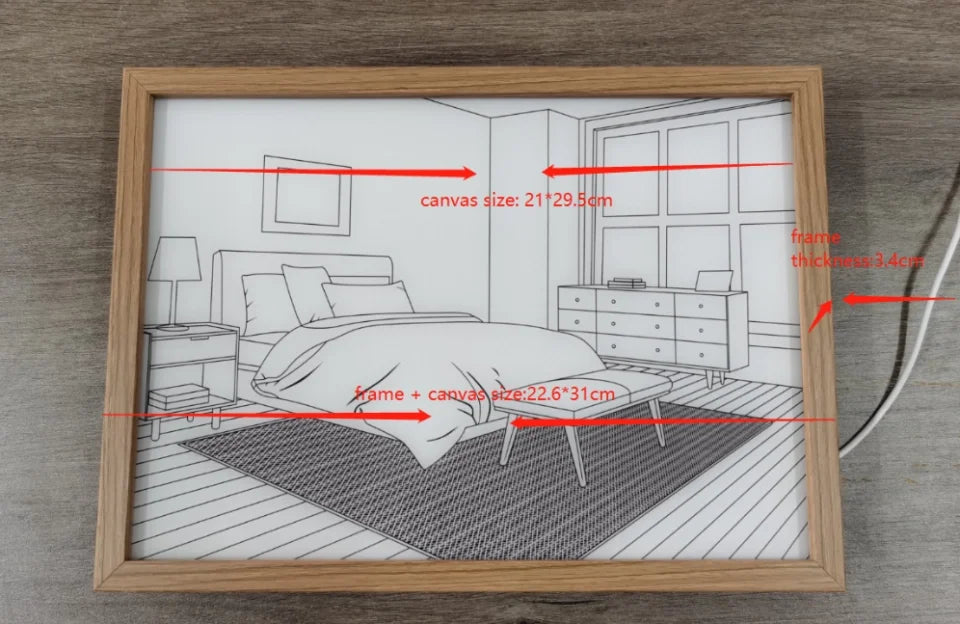 Personalized Couple Lighting Frame Canvas - Gift Idea For Couple/Anniversary - Together Forever