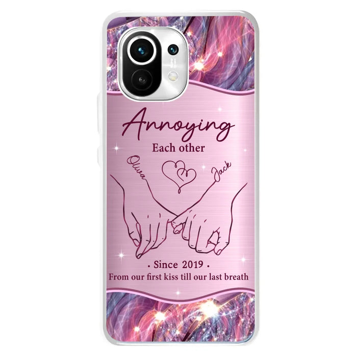 Custom Personalized Couple Phone Case For Xiaomi/ Oppo/ Huawei - Gift Idea For Couple - Annoying Each Other