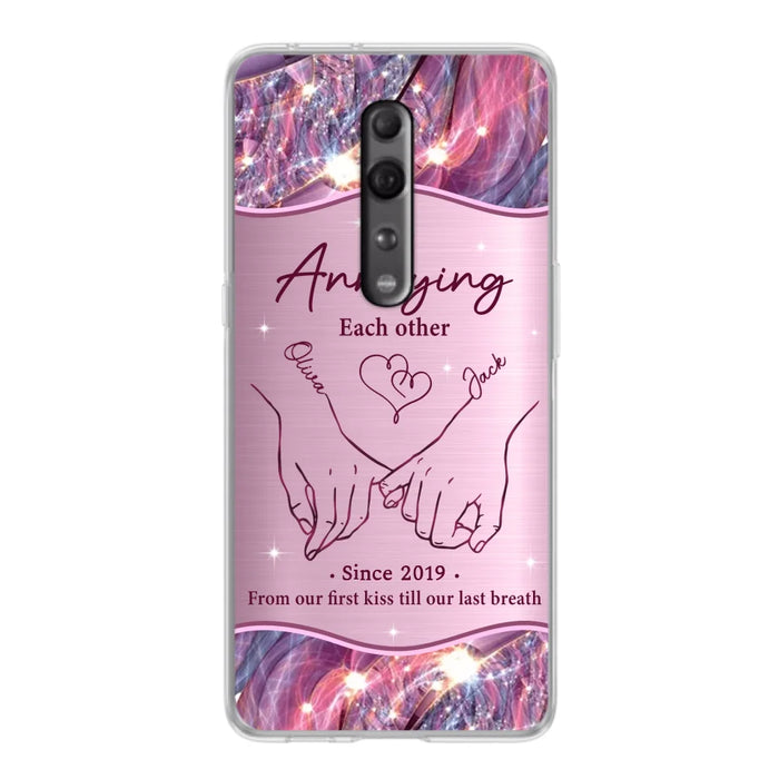 Custom Personalized Couple Phone Case For Xiaomi/ Oppo/ Huawei - Gift Idea For Couple - Annoying Each Other