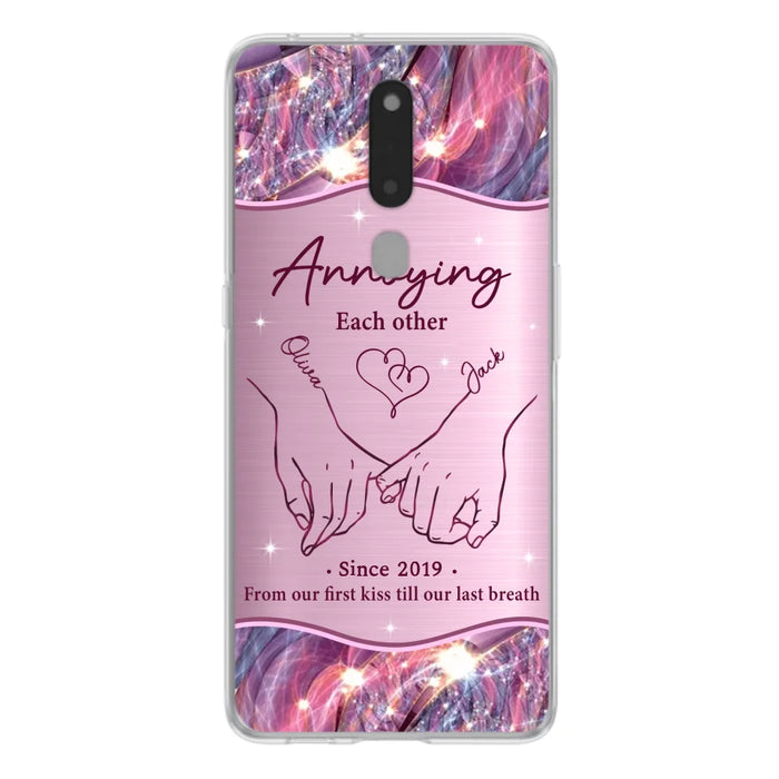 Custom Personalized Couple Phone Case For Xiaomi/ Oppo/ Huawei - Gift Idea For Couple - Annoying Each Other