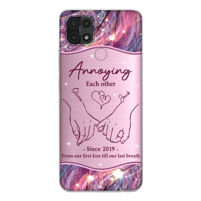 Custom Personalized Couple Phone Case For Xiaomi/ Oppo/ Huawei - Gift Idea For Couple - Annoying Each Other