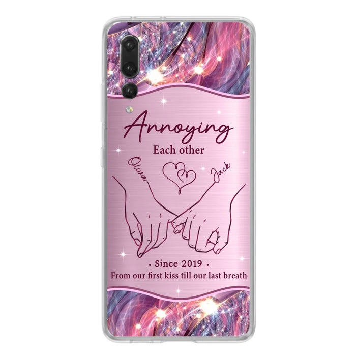 Custom Personalized Couple Phone Case For Xiaomi/ Oppo/ Huawei - Gift Idea For Couple - Annoying Each Other